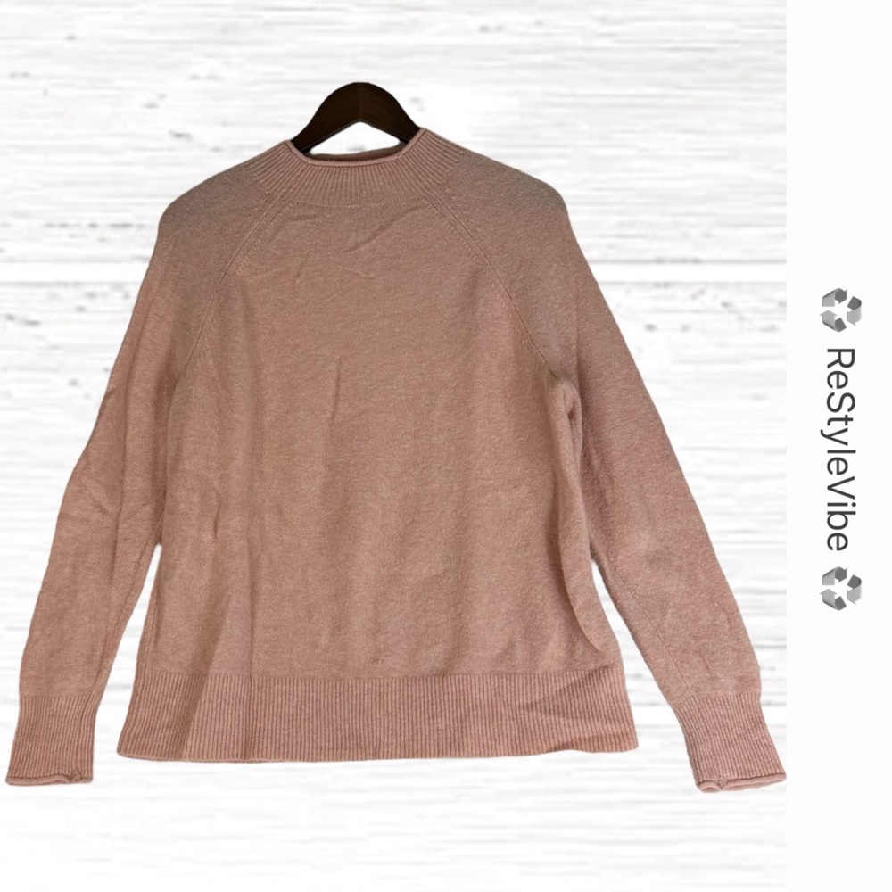 J CREW Women’s Size S Sweater Alpaca Wool Blend SOFT Pink Stretch Pullover Style
